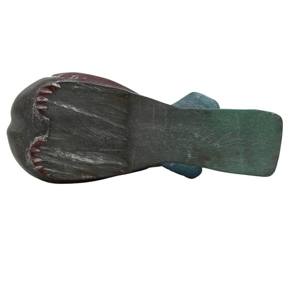 Vintage Hand Carved Wooden Owl Bird Figurine Hand Painted Decorative Sculpture - Picture 9 of 9